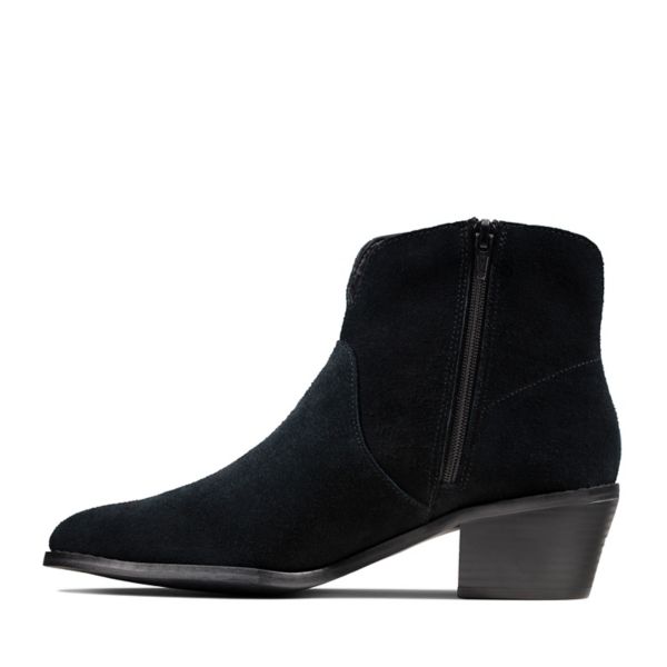 Clarks Womens Breccan Valley Ankle Boots Black | UK-1207549